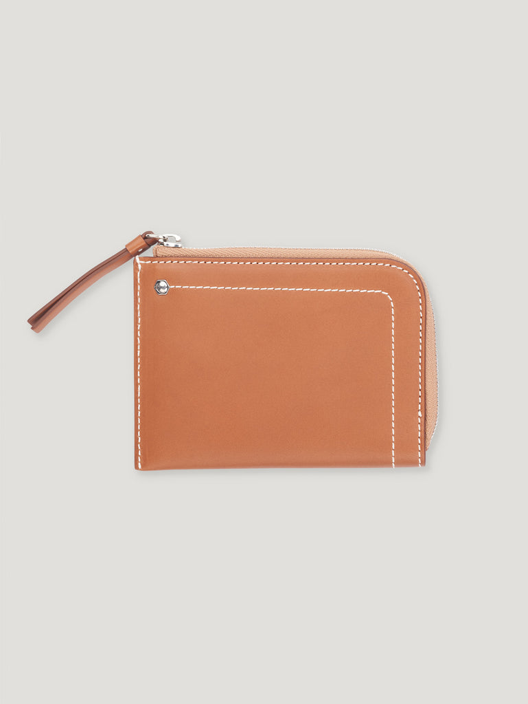 Tan Hex Half Small Wallet 1904| Connolly Leather Accessories