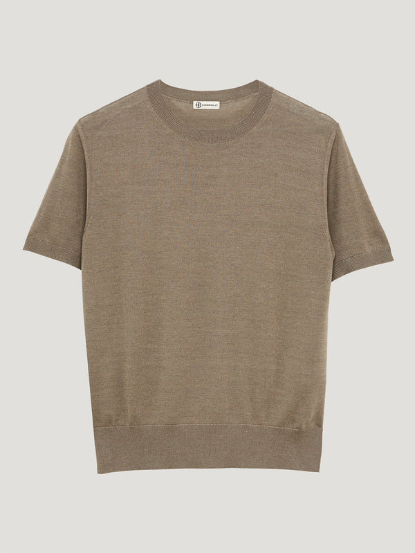 Mink Classic Cashmere & Silk T-Shirt