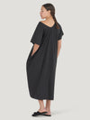 Black Round Neck Long Dress