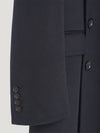 Navy Double Breasted Cashmere Coat