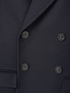 Navy Double Breasted Cashmere Coat