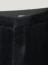 Black Velvet Tapered Trousers