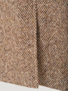 Brown Donegal Wool Reefer Jacket