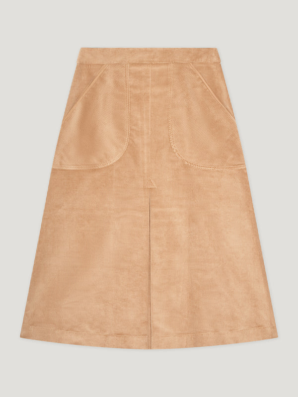 Camel A-Line Skirt