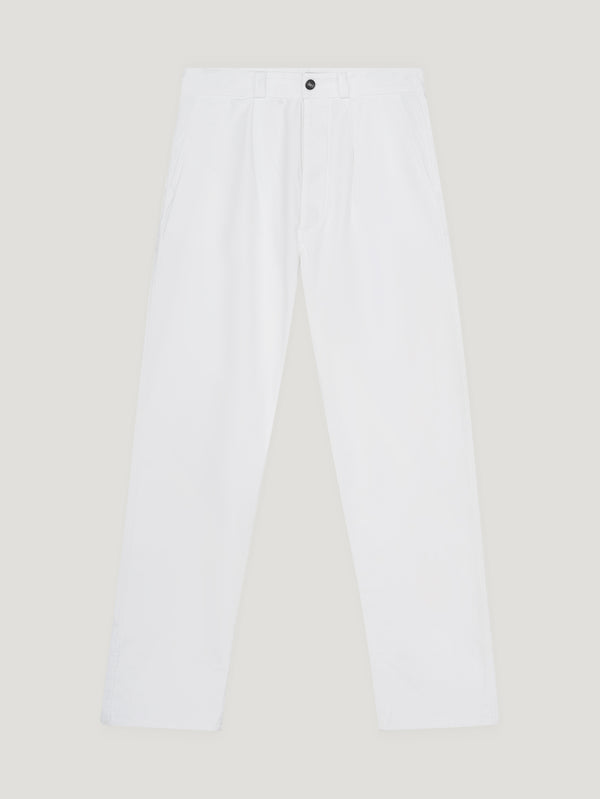 White Rally Trouser