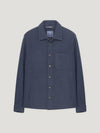 Navy Double Faced Cashmere Over Shirt