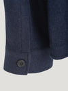 Navy Double Faced Cashmere Over Shirt