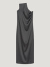 Black One Shoulder Maxi Dress