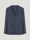 Navy Delon Flannelle Jacket