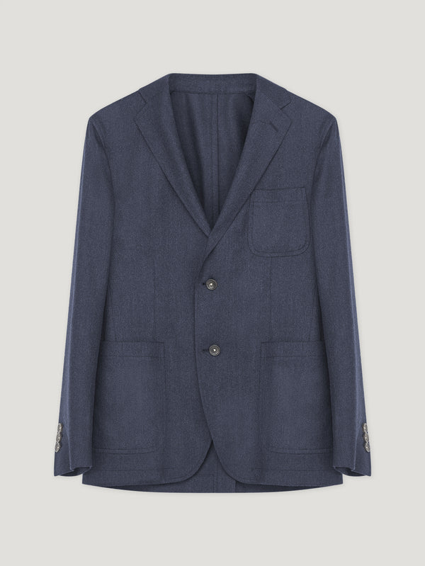 Navy Delon Flannelle Jacket