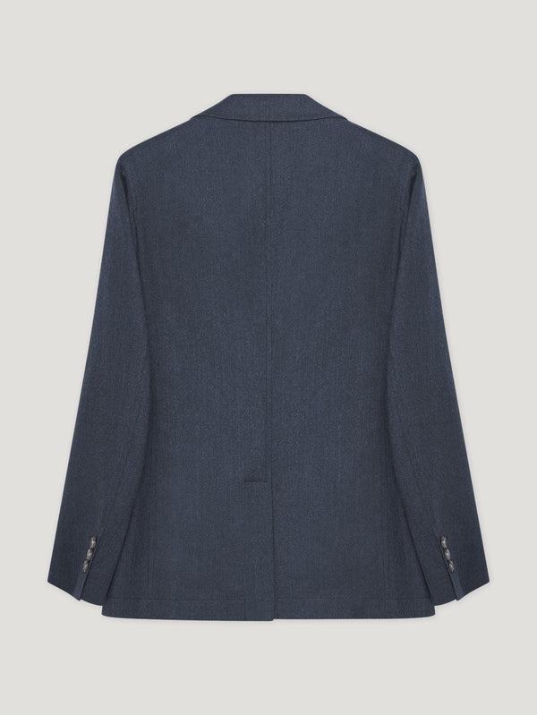 Navy Delon Flannelle Jacket