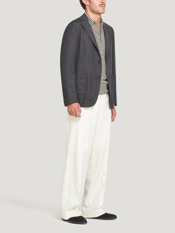 White Greta Trousers