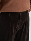 Ebony Slouchy Cord Trousers