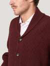 Burgundy Rally Cardigan