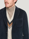 Navy Delon Cord Jacket