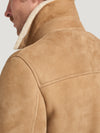 Natural Shearling Cropped Jacket