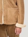 Natural Shearling Cropped Jacket