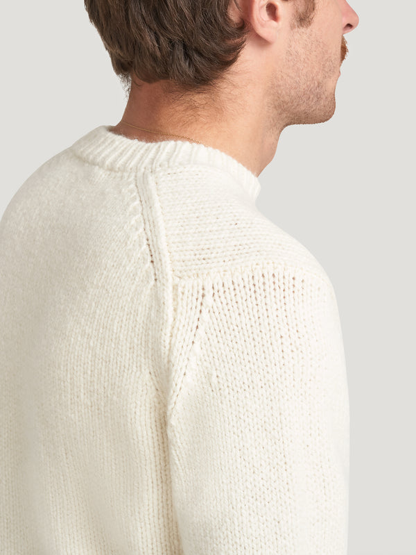 Winter White Super Luxe Cashmere Crewneck