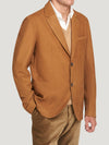 Cognac Suede Blazer