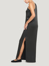 Black One Shoulder Maxi Dress