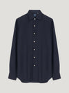 Navy Cashmere Jersey Shirt