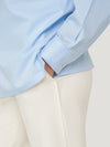 Pale Blue Regular Collar Single Cuff Shirt