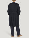 Navy Double Breasted Cashmere Coat