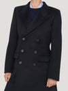 Navy Double Breasted Cashmere Coat