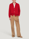 Red Cashmere Cardigan