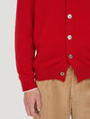 Red Cashmere Cardigan