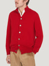 Red Cashmere Cardigan