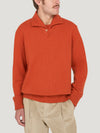 Orange Sailor Collar Sweater