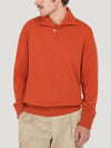 Orange Sailor Collar Sweater