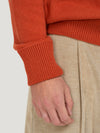 Orange Sailor Collar Sweater