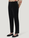 Black Velvet Tapered Trousers