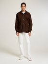 Brown Suede Over Shirt