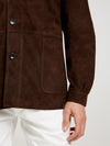 Brown Suede Over Shirt