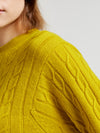 Yellow Favourite Cable Sweater