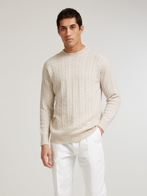 Bone Favourite Cable Sweater