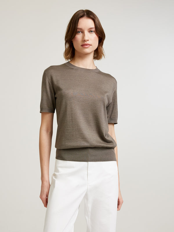 Mink Classic Cashmere & Silk T-Shirt