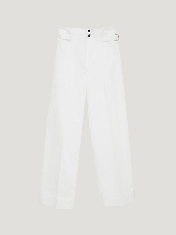 White Sailor Sash Trousers