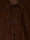 Brown Suede Over Shirt