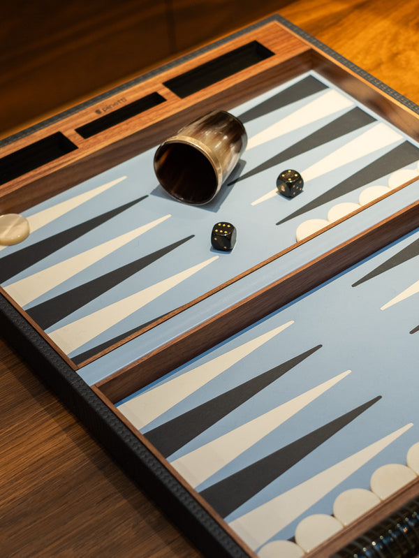 Navy Backgammon Game Set