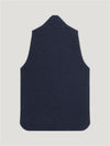 Denim Wool Drop Back Car Vest