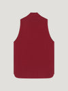 Dark Red Wool Drop Back Car Vest