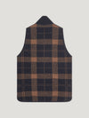 Navy/Vicuna Plaid Car Vest