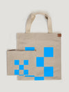 Blue Printed Flag Tote Bag