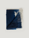 Dark Blue and Light Grey Medium Feather Weight Scarf