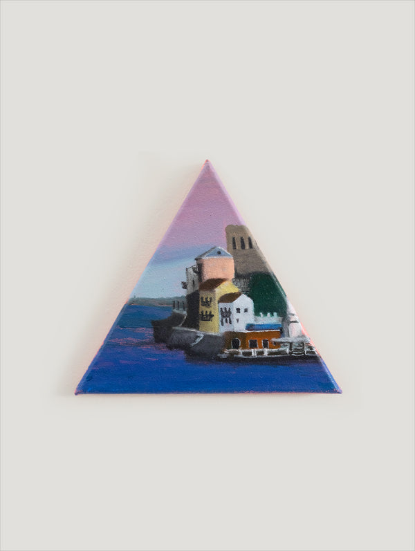 Island (Triangle Pink Sky), 2024 By N Hyams