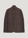 Brown Quilted Norfolk Jacket